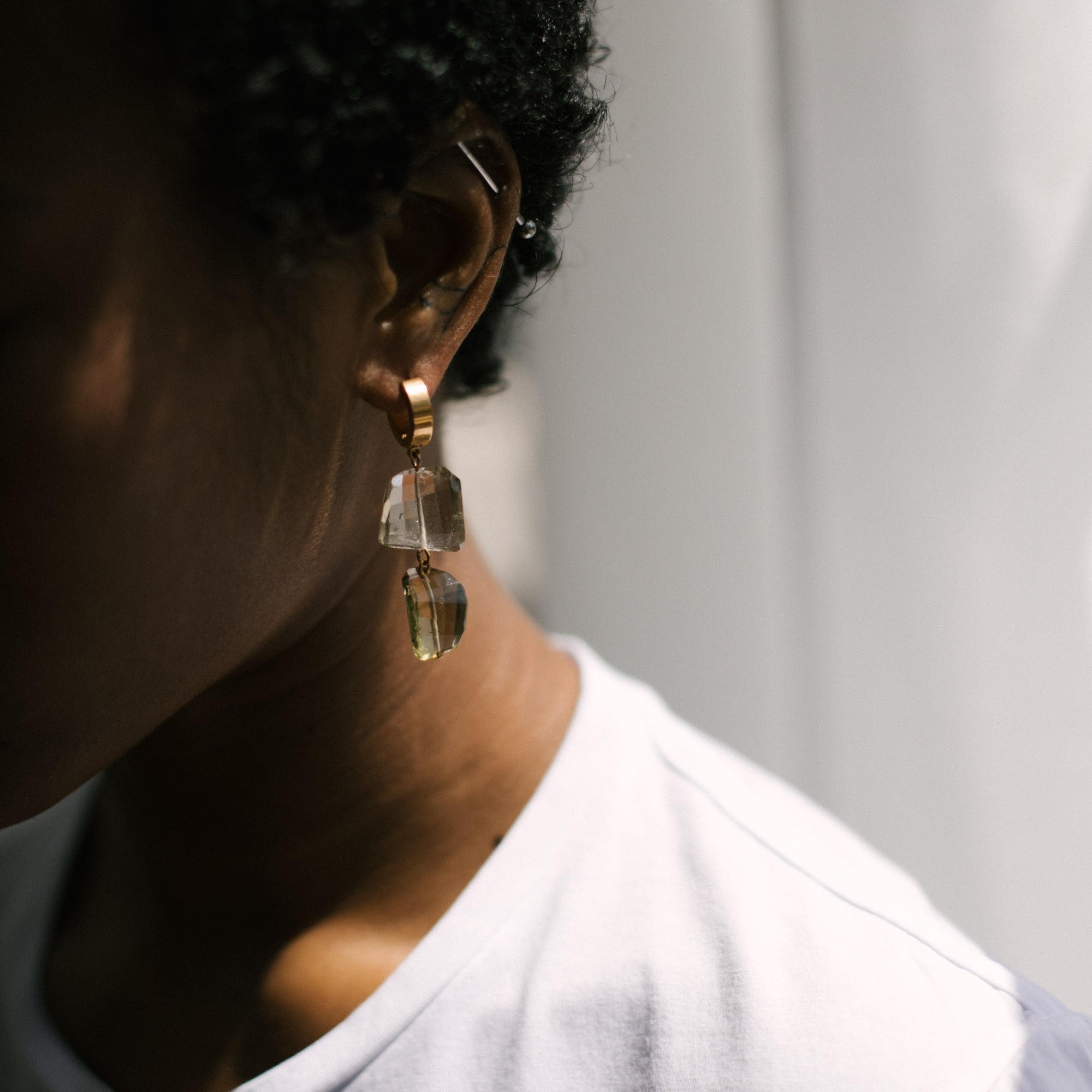 Faceted Smoky Quartz Earrings