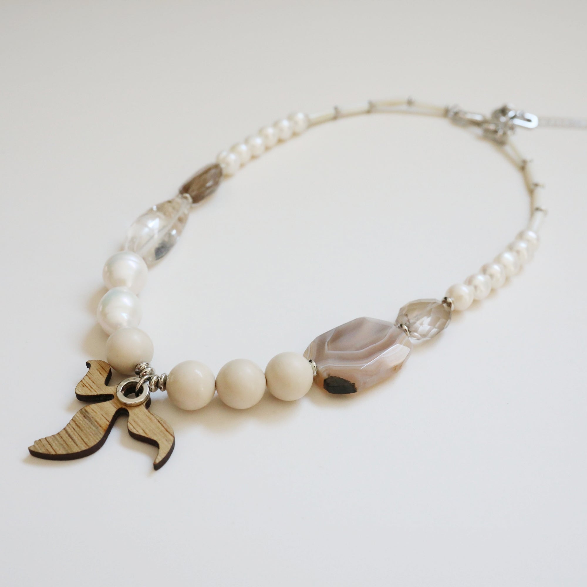 Pearls and Quartz Monodiko Necklace