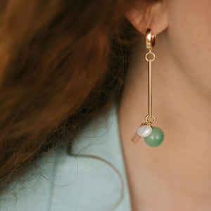 Perlyna Summer GREEN Earrings